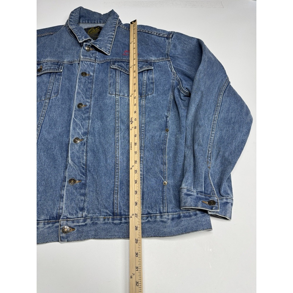 90s Riviera Hotel & Casino Denim Trucker Jacket Las Vegas Embroidered Size 2XL - Picture 4 of 10